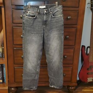 Distressed Charcoal Jeans